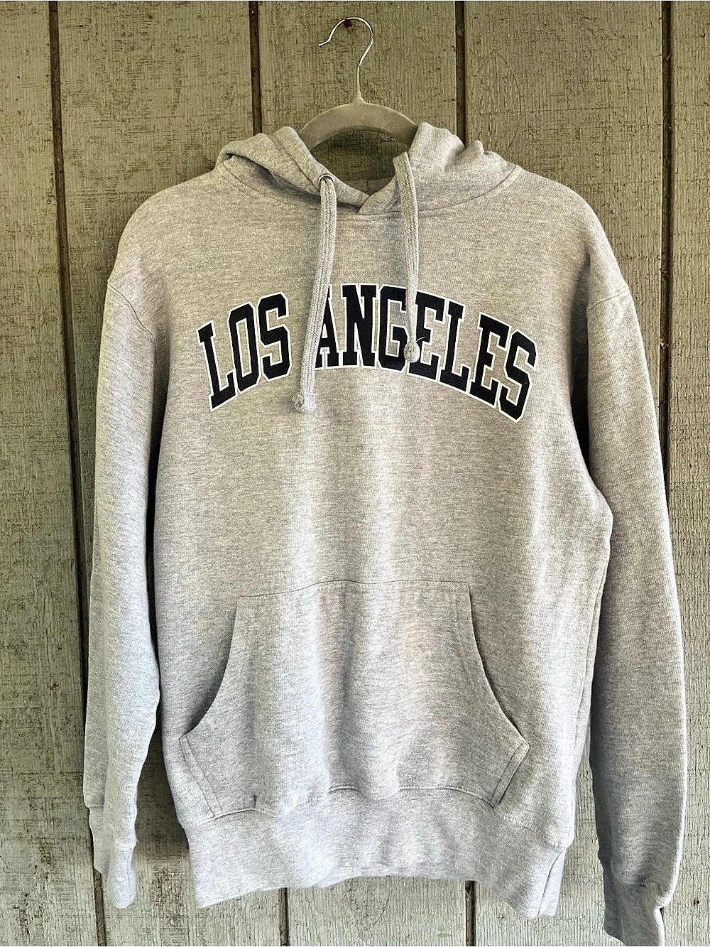 LA Hoodie Los Angeles Graphic Hoodie in Gray